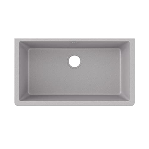 Elkay Quartz Classic ELGRU13322GS0 Greystone Single Bowl Undermount Sink