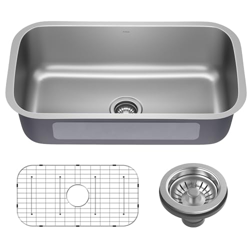 KRAUS Premier 32” Undermount 18-Gauge Stainless Steel Single Bowl Kitchen Sink