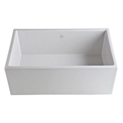 Rohl MS3018WH FIRECLAY Kitchen Sinks, White